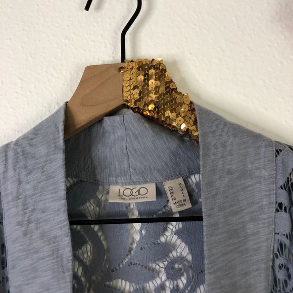 LORI GOLDSTEIN Slub Lace Cardigan - Picture 7 of 7